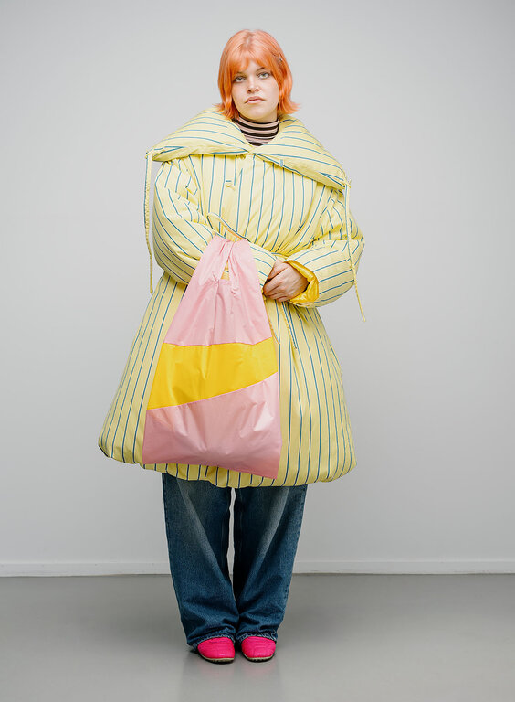 Susan Bijl Susan Bijl The New Shopping Bag Pink Panther & Sunflower Large