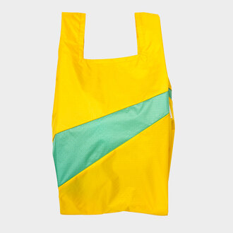 Susan Bijl The New Shopping Bag Sunflower & Holly Green Medium