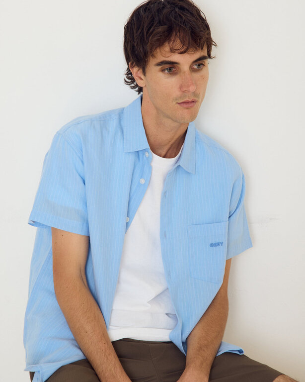 OBEY OBEY Bary Woven Sky Blue Multi