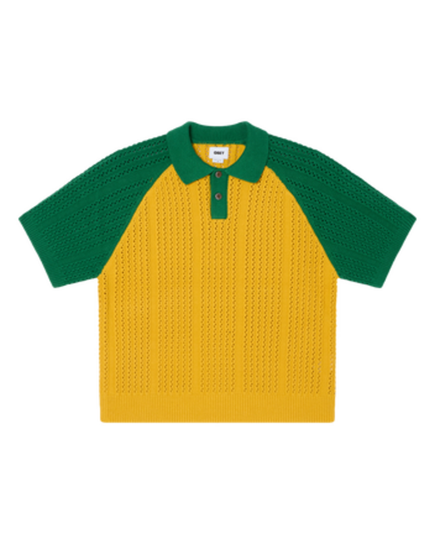 OBEY OBEY Abel Polo Sweater Mustard Multi