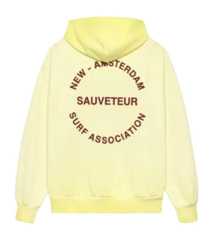 New Amsterdam Surf Association New Amsterdam Surf Association Surf Rescue Hoodie Lime Yellow