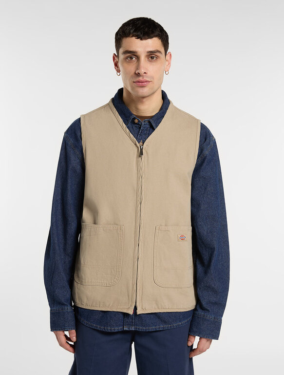 Dickies Dickies Canvas Summer Vest Desert Sand