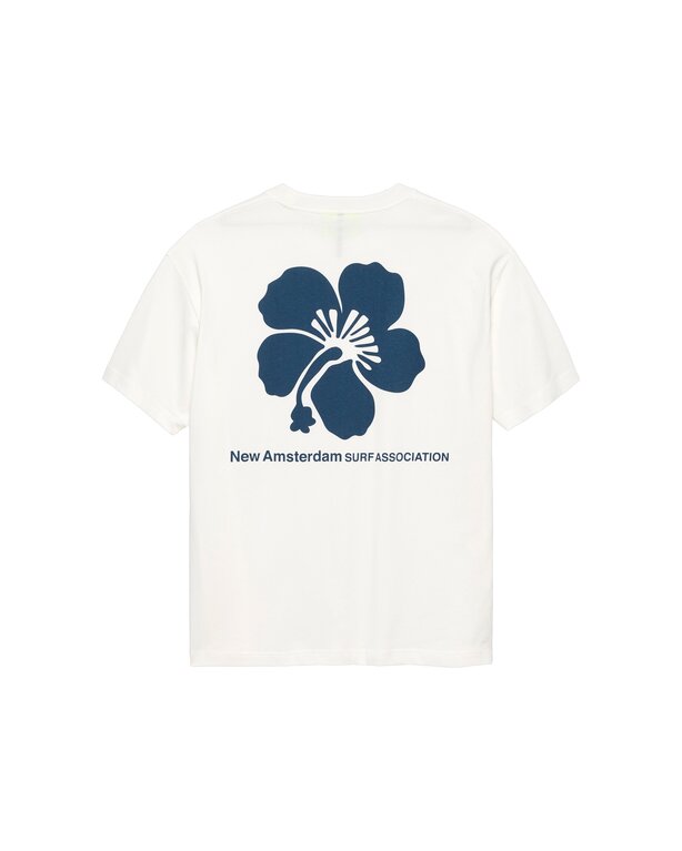 New Amsterdam Surf Association New Amsterdam Surf Association Hibiscus Tee Washed White