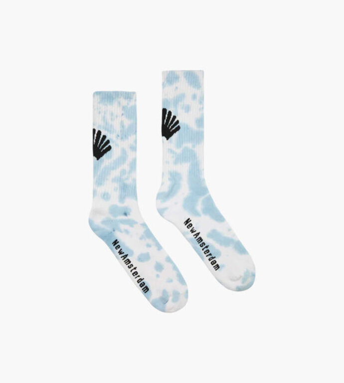 New Amsterdam Surf Association New Amsterdam Surf Association Tie-Dye Socks Single Light Blue