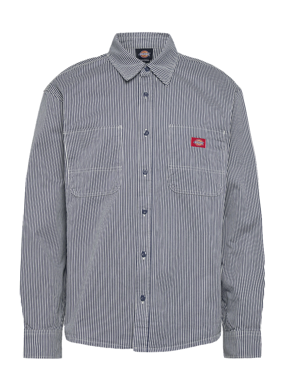 Dickies Dickies Hickory Work Shirt LS Retro Indigo