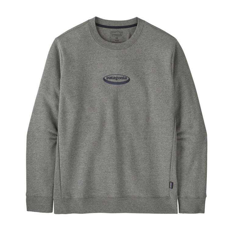 Patagonia Patagonia M's 95 Oval Logo Uprisal Crew Sweatshirt Gravel Heather