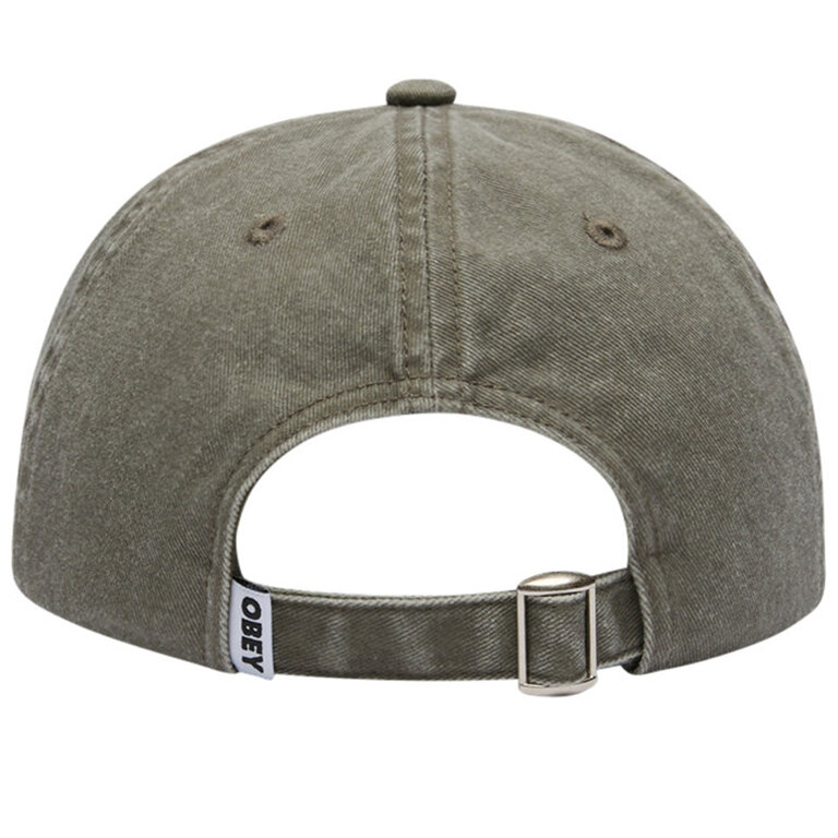 OBEY Pigment Bold 6 Panel Strapback Olive