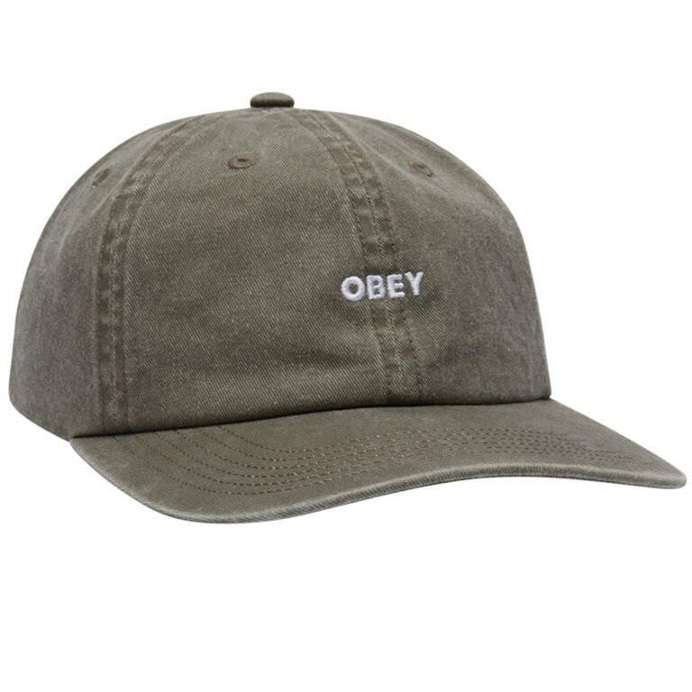 OBEY Pigment Bold 6 Panel Strapback Olive