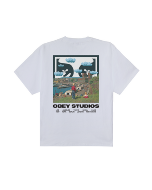 OBEY obey Sky Face tee white