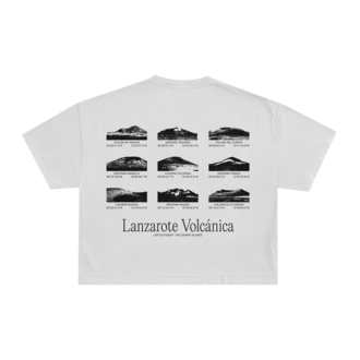 Latitud Fuego Volcanes Crop T-Shirt Ecru