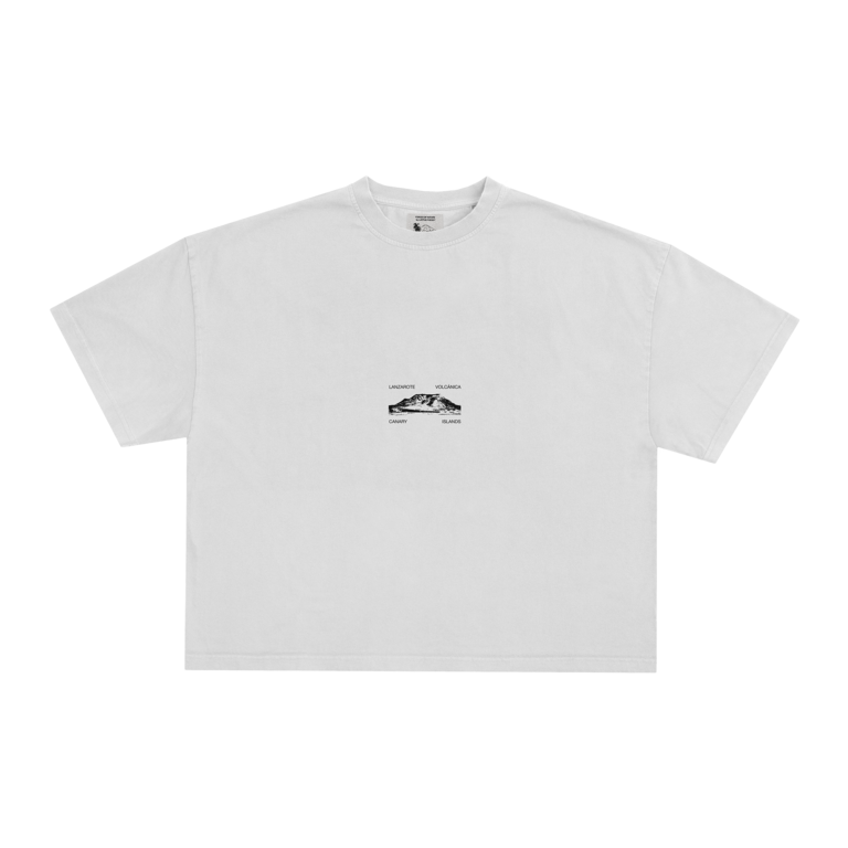 Latitud Fuego Latitud Fuego Volcanes Crop T-Shirt Ecru