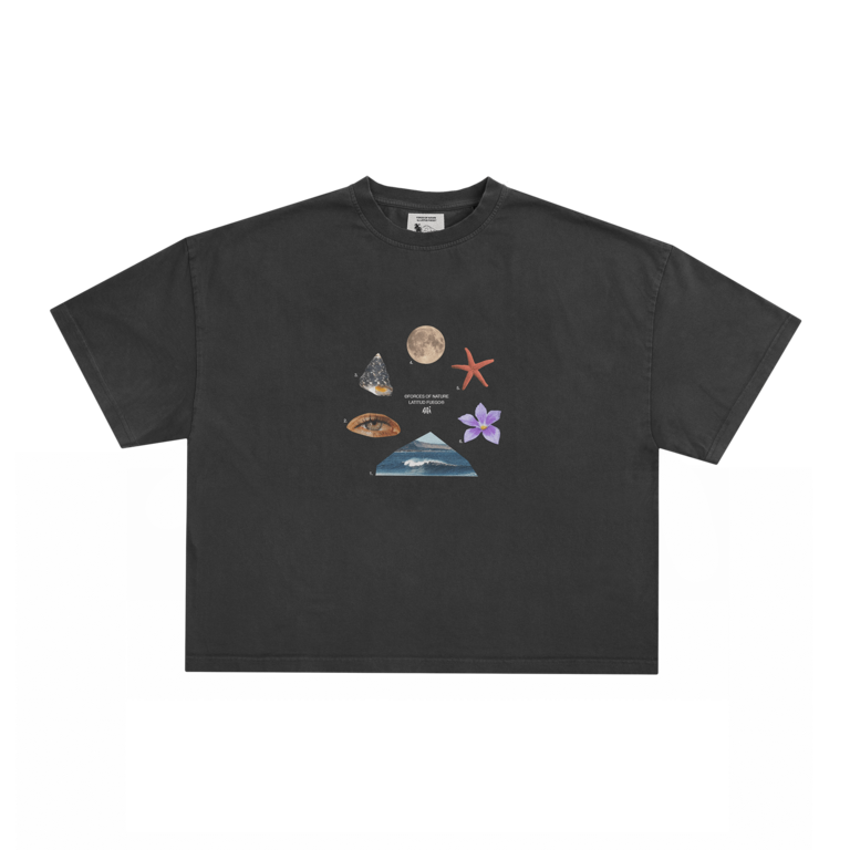 Latitud Fuego Latitud Fuego Eruption Crop T-Shirt Antracita