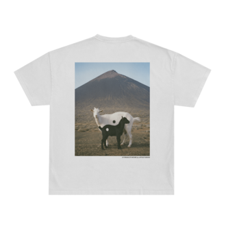 Latitud Fuego Yin Yang Mid T-Shirt Ecru