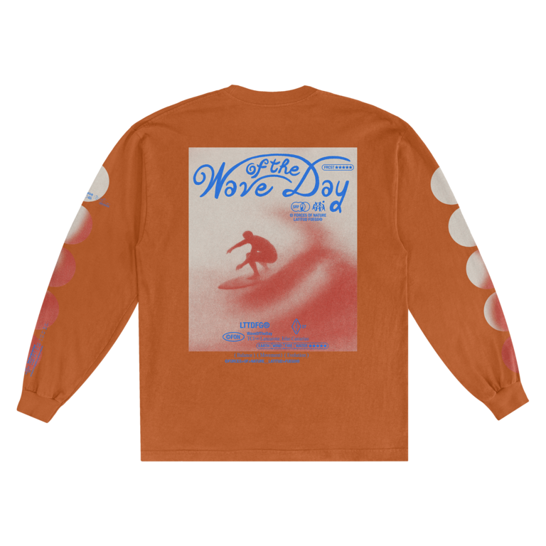 Latitud Fuego Latitud Fuego Longsleeve Wave Roasted Orange