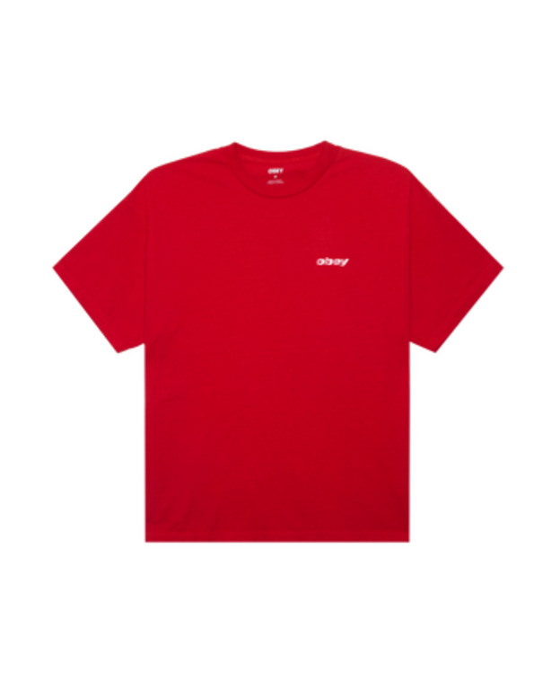 OBEY Diffusion T-Shirt Pigment Fiery Red
