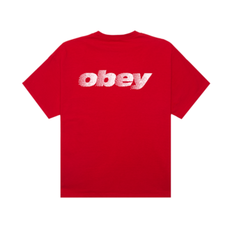 OBEY Diffusion T-Shirt Pigment Fiery Red