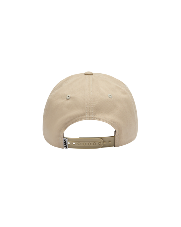 OBEY  OBEY Deltra 5 Panel Snapback Oak