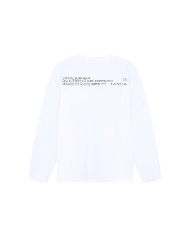New Amsterdam Surf Association New Amsterdam Surf Association Shaper Longsleeve Overdyed White