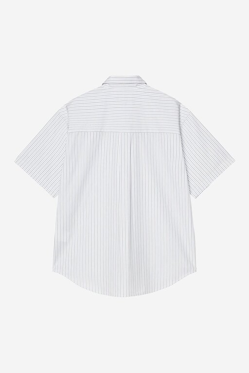Carhartt WIP Carhartt WIP S/S Keene Shirt Cotton Poplin Keene Stripe, White