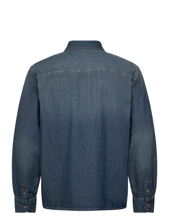 Dickies Dickies Lightweight Denim Shirt Khaki Tinted Blue