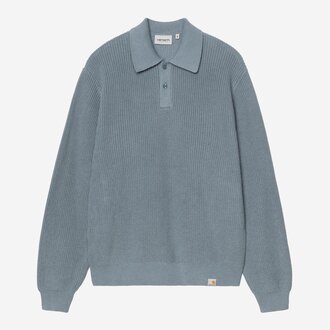 Carhartt WIP L/S Miles Polo Shady Blue