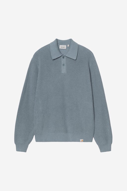Carhartt WIP  Carhartt WIP L/S Miles Polo Shady Blue