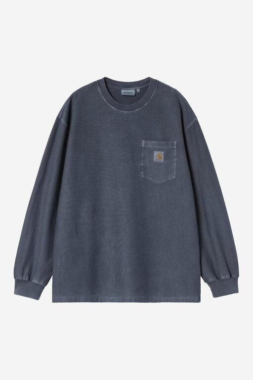 Carhartt WIP Carhartt WIP L/S Loose Pocket T-Shirt Dark Navy Garment Dyed