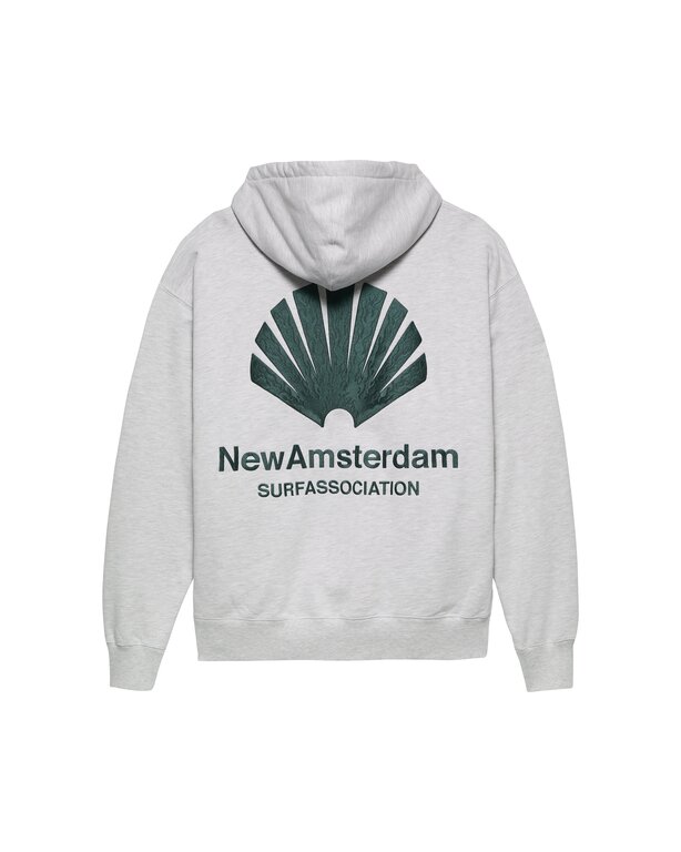 New Amsterdam Surf Association New Amsterdam Surf Association Logo Hoodie Ash/Bottle Green