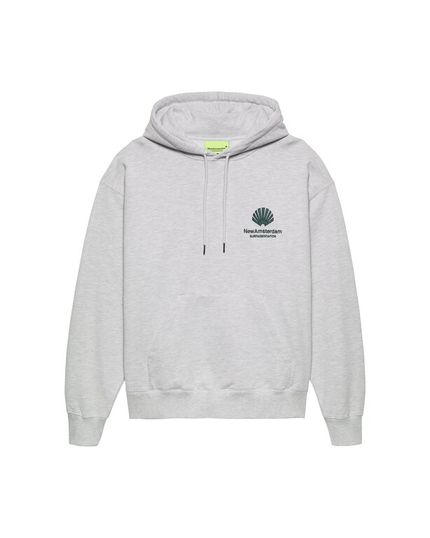 New Amsterdam Surf Association New Amsterdam Surf Association Logo Hoodie Ash/Bottle Green