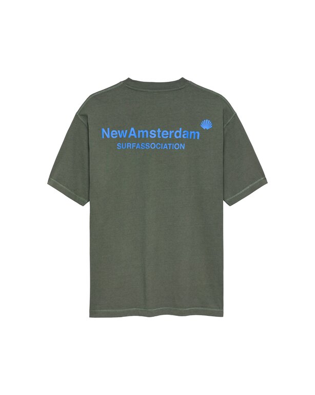 New Amsterdam Surf Association New Amsterdam Surf Association Logo Tee Teal/Deep Sea