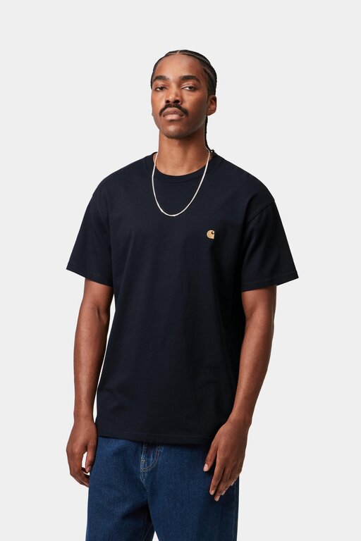 Carhartt WIP Carhartt WIP S/S Chase T-shirt Dark Navy / Gold