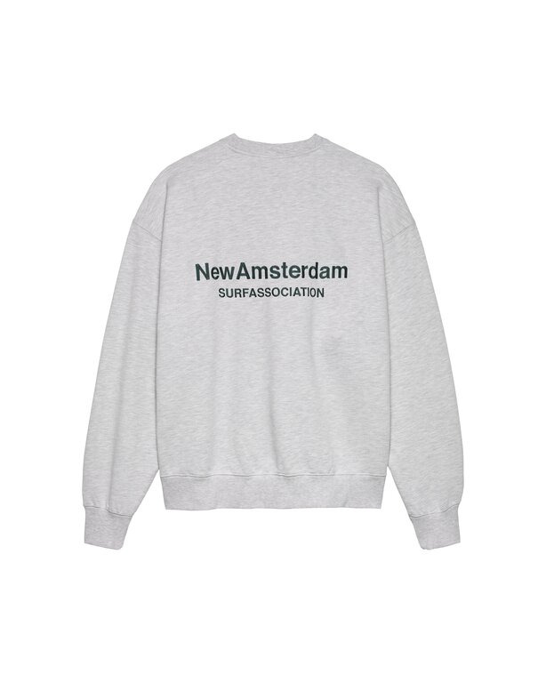 New Amsterdam Surf Association New Amsterdam Surf Association Ash/Bottle Green Logo Crew