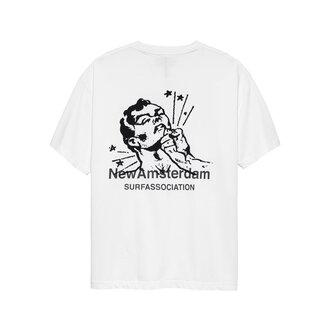 New Amsterdam Surf Association Knocked Tee White