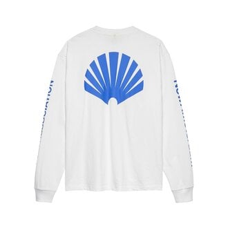 New Amsterdam Surf Association Logo Longsleeve White & Cobalt