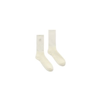 New Amsterdam Surf Association EMBROIDERED SOCKS WASHED WHITE