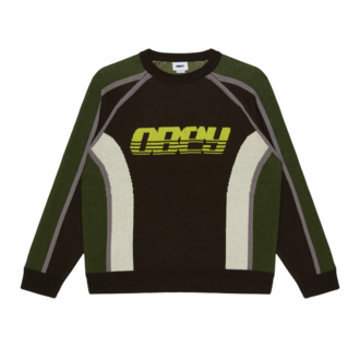 OBEY Estadio Sweater Brown Multi