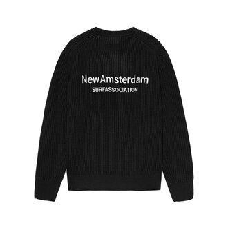 New Amsterdam Surf Association Knitted Crewneck Black