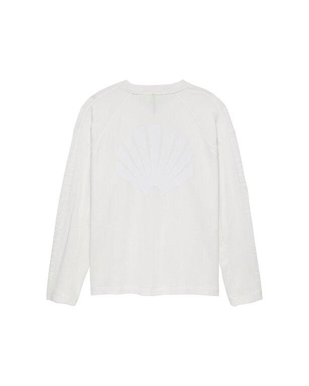New Amsterdam Surf Association New Amsterdam Surf Association Logo Longsleeve Waffle White