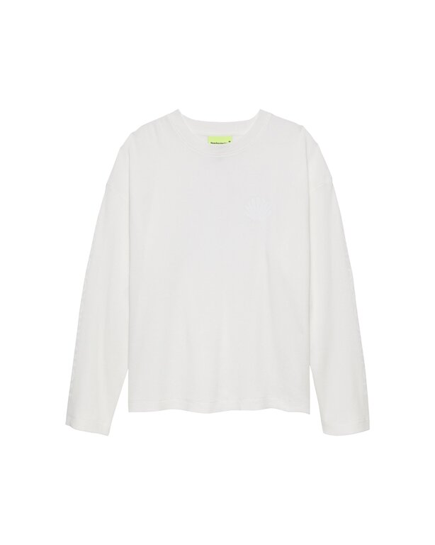 New Amsterdam Surf Association New Amsterdam Surf Association Logo Longsleeve Waffle White