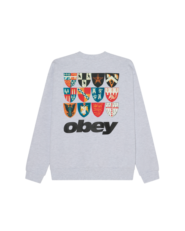 OBEY OBEY Shields Extra Heavy Crew Ash Grey