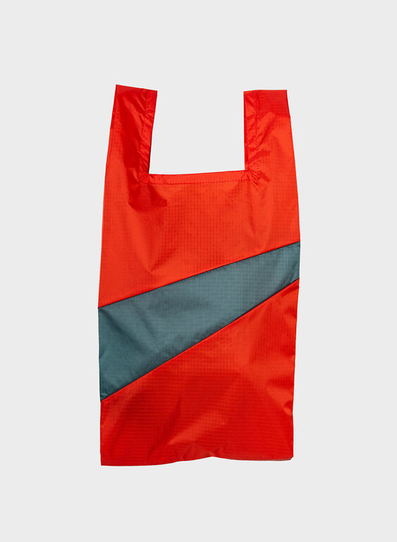 Susan Bijl Susan Bijl The New Shopping Bag Red Alert & Pine Medium