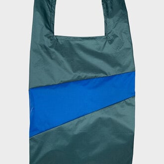Susan Bijl The New Shopping Bag Pine & Blue Large