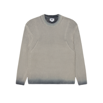OBEY Ian Faded Wash Sweater Grey Faded