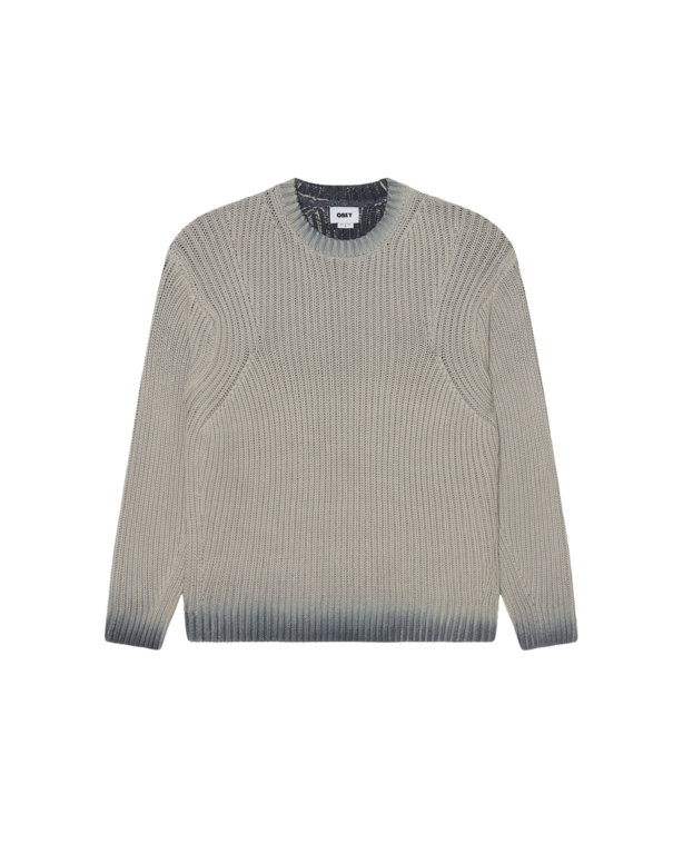 OBEY OBEY Ian Faded Wash Sweater Grey Faded