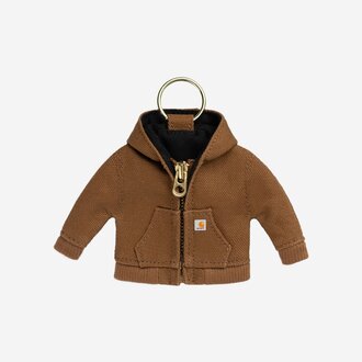 Carhartt WIP Mini Active Jacket Keychain Hamilton Brown