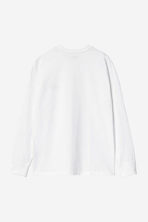 Carhartt WIP Carhartt WIP L/S American Script T-Shirt White