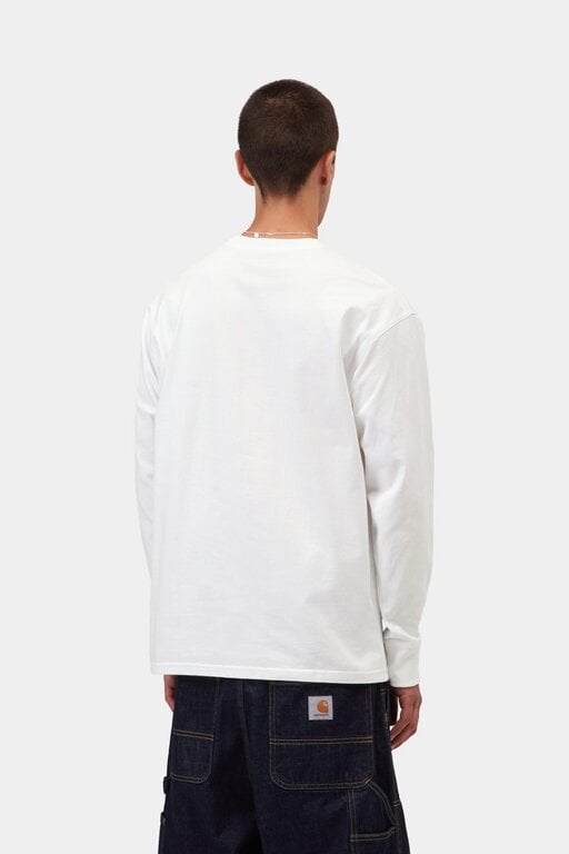 Carhartt WIP Carhartt WIP L/S American Script T-Shirt White