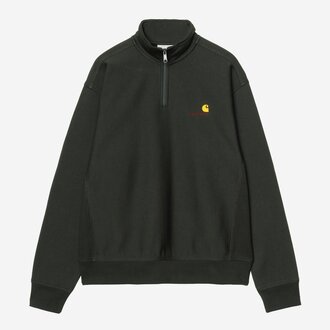 Carhartt WIP Half Zip American Script Sweat Raven