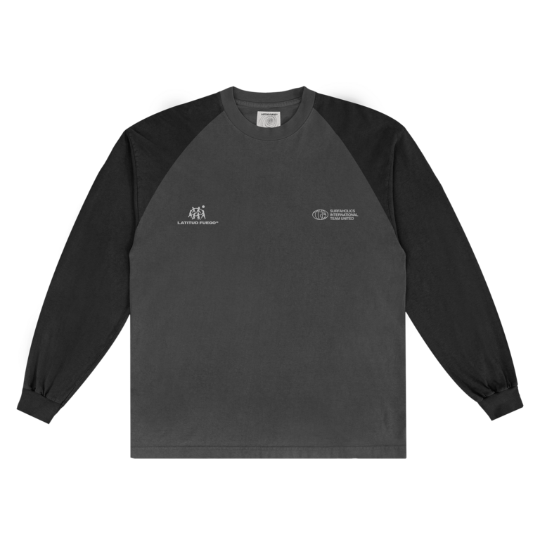 Latitud Fuego Latitud Fuego WS Raglan Crop Longsleeve Black / Grey