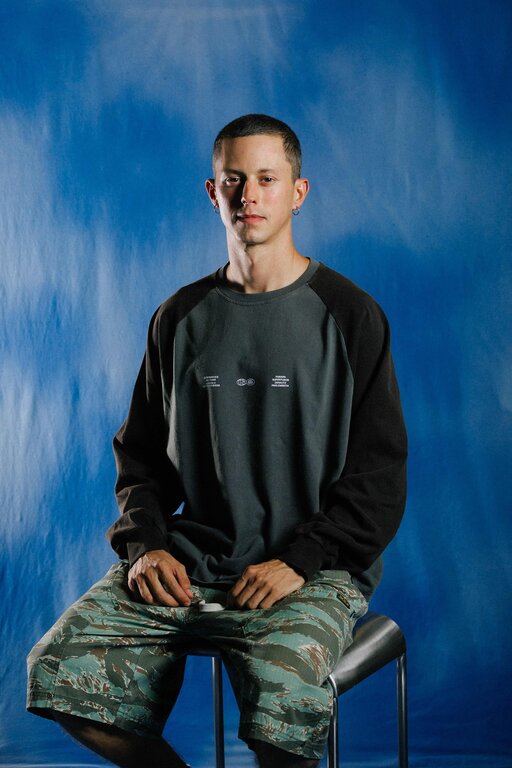 Latitud Fuego Latitud Fuego WS Raglan Crop Longsleeve Black / Grey